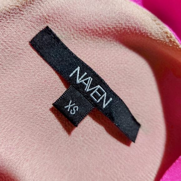 Naven Silk Colorblock Cut-out Mini Dress - Picture 6 of 7